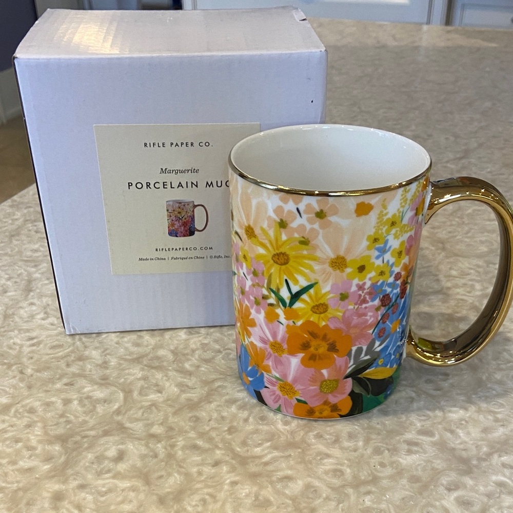 Rifle Paper Co Marguerite porcelain mug